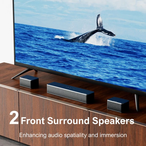 Ultimea Poseidon D70 7.1 soundbar + 1 pár Steady 300 hangfalállvány, 10 sávos EQ, 121 EQ-mátrix, BassMX, okosapp vezérlés