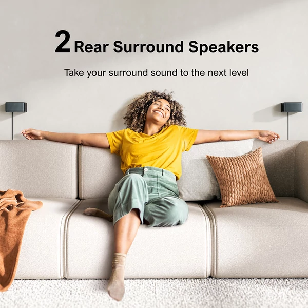 Ultimea Poseidon D70 7.1 soundbar + 2 pár Steady 300 hangszóróállvány, 10 sávos EQ, 121 EQ-mátrix, BassMX, okosapp vezérlés
