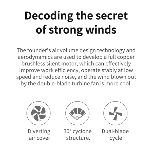 YL09 hordozható, újratölthető kézi ventilátor, 2000mAh, 180°-ban hajtható, dupla lapát, 4 fokozat - Fehér