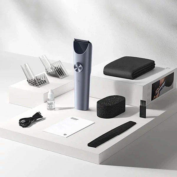 Xiaomi Mijia Hair Clipper 2, újratölthető hajvágó, dupla sebesség, kemény pengék, 180 perc üzemidő, digitális kijelző, IPX7 vízálló