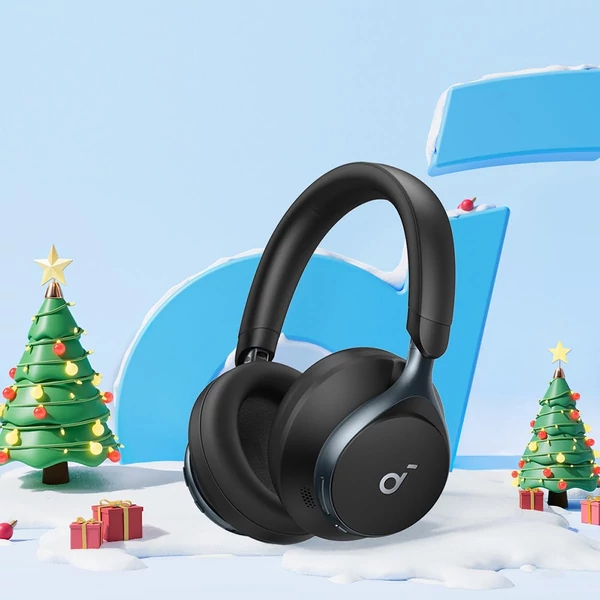 Anker Soundcore Space One ANC fejhallgató, app vezérlés, 40/55 óra üzemidő, Bluetooth 5.3 - Fekete