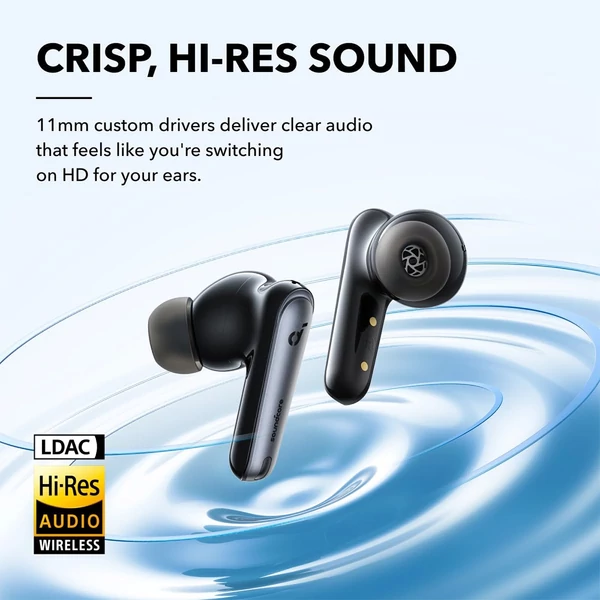 Anker Soundcore Liberty 4 NC fülhallgató, TWS, Adaptív ANC 2.0, Bluetooth 5.3, IPX4, Gyors töltés - Fekete