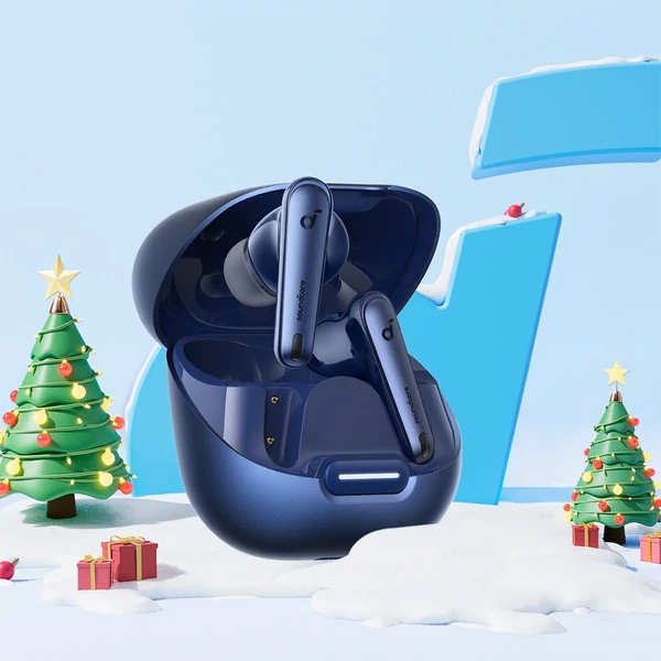 Anker Soundcore Liberty 4 NC fülhallgató, TWS, Adaptív ANC 2.0, Bluetooth 5.3, IPX4, Gyors töltés - Kék