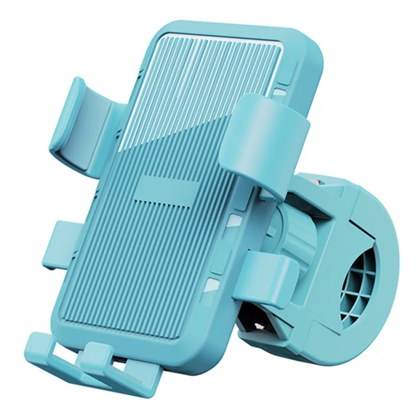 M5 telefontartó elektromos kerékpárokhoz, motorkerékpárokhoz, 4,7–7,2" telefonokhoz, kormányra - Kék