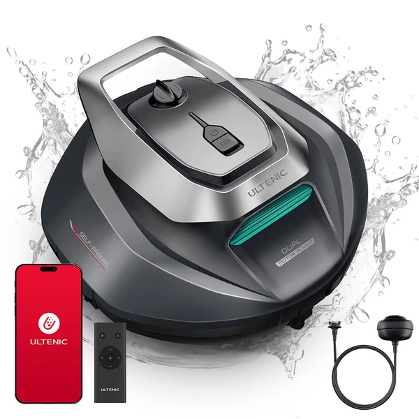 Ultenic Pooleco 10s robotikus medencetisztító, 90 perc üzemidő, app/távirányító, 5200mAh, 3 motor, max. 79 m²