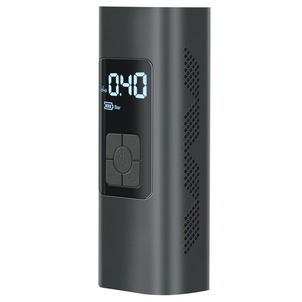 Vezeték nélküli újratölthető légszivattyú 60W, 20L/perc légáram, 6000mAh akkumulátor, telefon töltő, power bank, okos kijelző, pontos felfújás