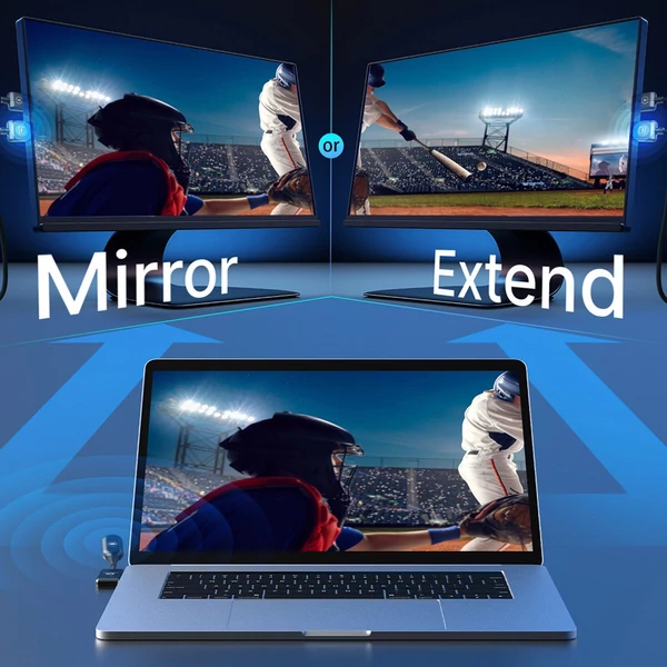 MINIX C1 USB-C–HDMI vezeték nélküli adapter, 50m hatótáv, plug and play, iPhone 15 kompatibilis