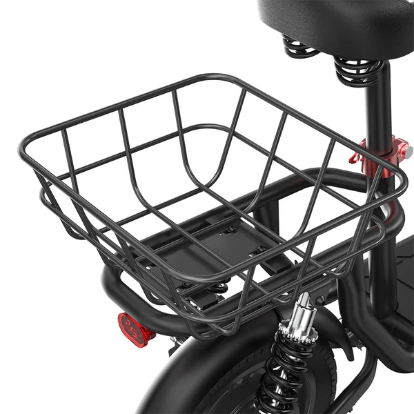 iScooter i12 elektromos roller üléssel, hátsó kosárral, 500W motor, 36V 7,5Ah, 12" gumi, 35km hatótáv