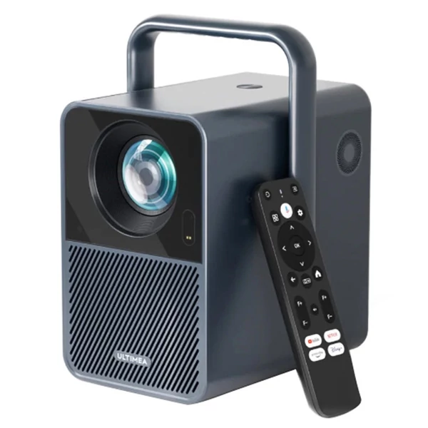 Netflix 1080p Ultimea Poseidon E40 projektor, 1000 ANSI lumen, Android TV 11, 4K, natív 1080p, Dolby Audio, WiFi 6, BT 5.3