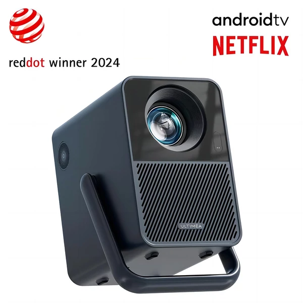 Netflix 1080p Ultimea Poseidon E40 projektor, 1000 ANSI lumen, Android TV 11, 4K, natív 1080p, Dolby Audio, WiFi 6, BT 5.3