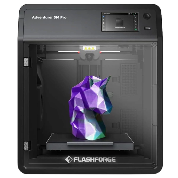 Flashforge Adventurer 5M Pro 3D nyomtató, automata szintezés, 600 mm/s, kamera, szűrő, WiFi, 220x220x220 mm