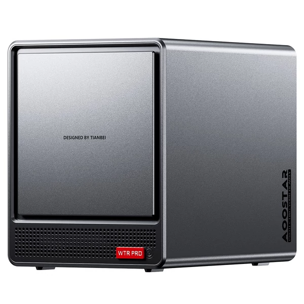 AOOSTAR WTR Pro NAS Mini PC barebone (RAM, SSD nélkül), Intel N150, 4 mag, 3x 4K kijelző, 2×USB3.0, 2×USB2.0, 2×2.5G LAN, microSD, audio