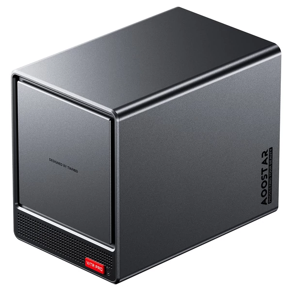 AOOSTAR WTR Pro NAS Mini PC barebone (RAM, SSD nélkül), Intel N150, 4 mag, 3x 4K kijelző, 2×USB3.0, 2×USB2.0, 2×2.5G LAN, microSD, audio