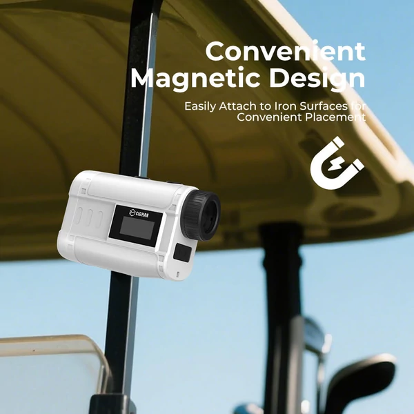 CIGMAN CT-1200 golftávmérő, 1200 m, lejtésmérés, 6x nagyítás, zászlózár, IP54, 6 mód, újratölthető