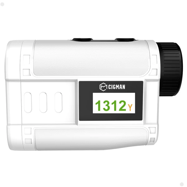 CIGMAN CT-1200 golftávmérő, 1200 m, lejtésmérés, 6x nagyítás, zászlózár, IP54, 6 mód, újratölthető