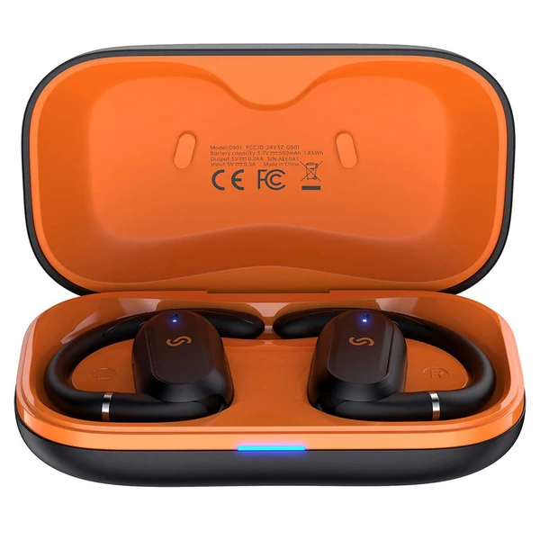 SOUNARC QS01 vezeték nélküli fülhallgató – Bluetooth 5.3, IPX5, 20 óra üzemidő, érintésvezérlés – Fekete
