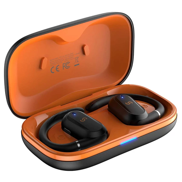 SOUNARC QS01 vezeték nélküli fülhallgató – Bluetooth 5.3, IPX5, 20 óra üzemidő, érintésvezérlés – Fekete