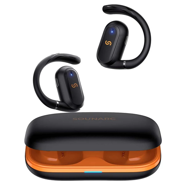 SOUNARC QS01 vezeték nélküli fülhallgató – Bluetooth 5.3, IPX5, 20 óra üzemidő, érintésvezérlés – Fekete