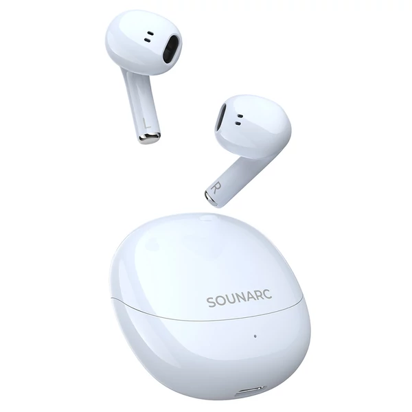 SOUNARC Q3 vezeték nélküli fülhallgató – Bluetooth 5.3, IPX5, 20 óra üzemidő, érintésvezérlés – Kék