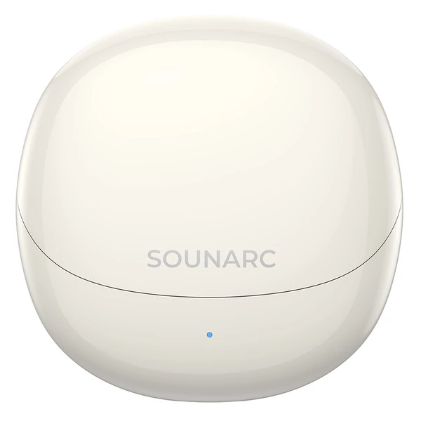 SOUNARC Q3 vezeték nélküli fülhallgató – Bluetooth 5.3, IPX5, 20 óra üzemidő, érintésvezérlés – Bézs