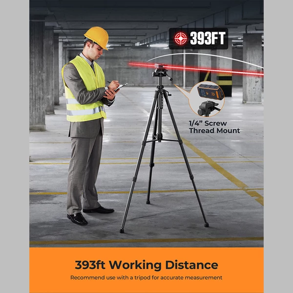 CIGMAN CD-60R Digitális lézeres távolságmérő – 120m, piros lézersugár, ±1/16” pontosság, memóriás LCD kijelző