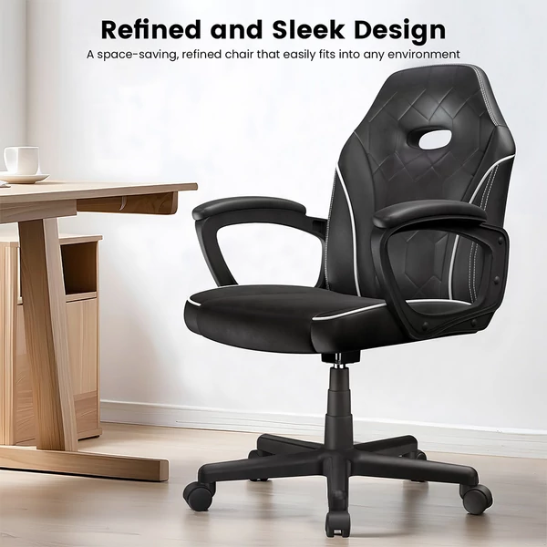 ACGAM CG-4746 gamer irodai szék, ergonomikus hab háttámla, 360°-os forgás, állítható magasság, kicsi méret