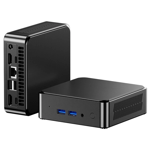 AOOSTAR N-BOXZ Mini PC, Intel N150 4 mag, max 3,6GHz, 8GB RAM, 512GB SSD, 3 kijelző, WiFi, BT