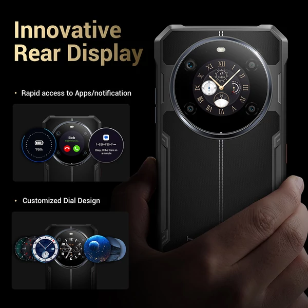 FOSSiBOT F109S strapabíró okostelefon, Android 15, 6+256GB, 10600mAh akkumulátor, 50MP kamera, NFC