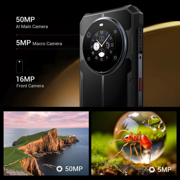 FOSSiBOT F109S strapabíró okostelefon, Android 15, 6+256GB, 10600mAh akkumulátor, 50MP kamera, NFC