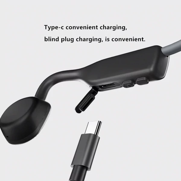 SHOKZ OpenMove nyitott fülhallgató, csontvezetéses Bluetooth sport fejhallgató, IP55 vízálló - Kék