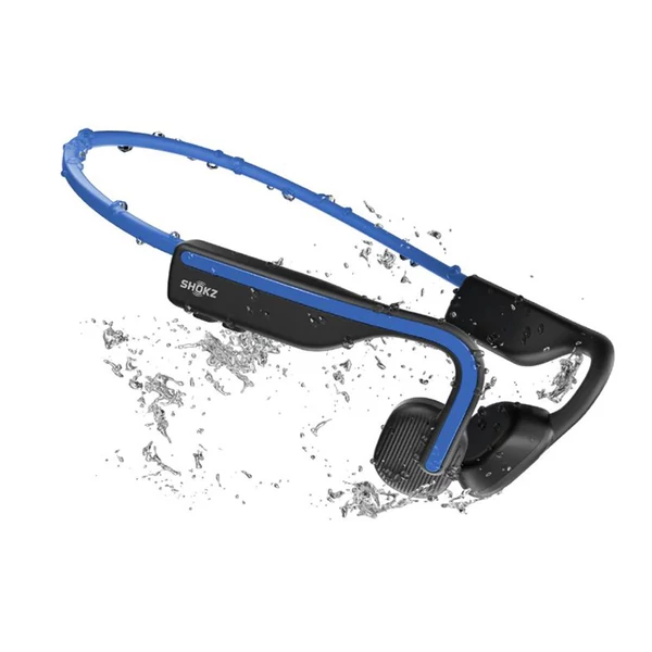 SHOKZ OpenMove nyitott fülhallgató, csontvezetéses Bluetooth sport fejhallgató, IP55 vízálló - Kék