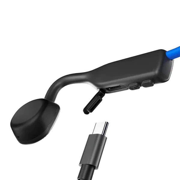 SHOKZ OpenMove nyitott fülhallgató, csontvezetéses Bluetooth sport fejhallgató, IP55 vízálló - Kék