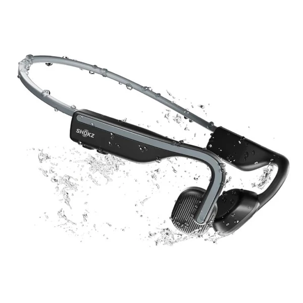 SHOKZ OpenMove nyitott fülhallgató, csontvezetéses Bluetooth sport fejhallgató, IP55 vízálló - Szürke