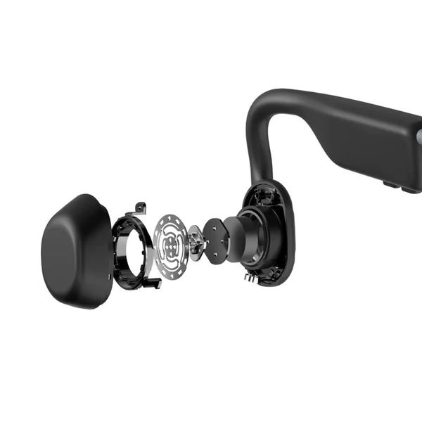 SHOKZ OpenMove nyitott fülhallgató, csontvezetéses Bluetooth sport fejhallgató, IP55 vízálló - Szürke