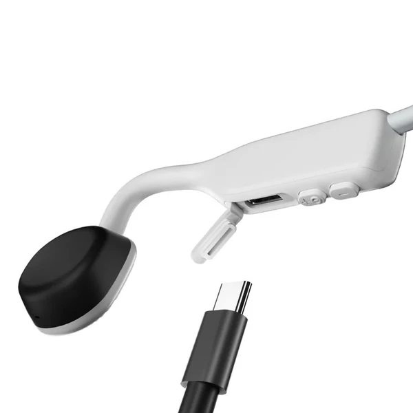 SHOKZ OpenMove nyitott fülhallgató, csontvezetéses Bluetooth sport fejhallgató, IP55 vízálló - Fehér