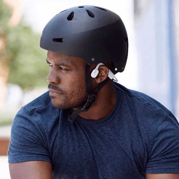 SHOKZ OpenMove nyitott fülhallgató, csontvezetéses Bluetooth sport fejhallgató, IP55 vízálló - Fehér