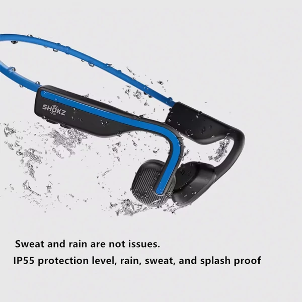 SHOKZ OpenMove nyitott fülhallgató, csontvezetéses Bluetooth sport fejhallgató, IP55 vízálló - Fehér