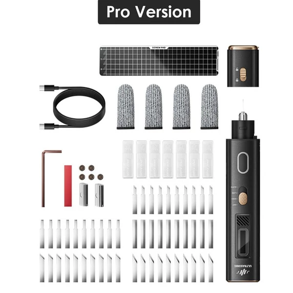 Jakemy JM-Y10 Pro 2-az-1-ben ultrahangos vágó és polírozó, 35W 40kHz, OLED kijelző, DIY/orvosi/ipari, modellkészítés és sorjaeltávolítás, 73db