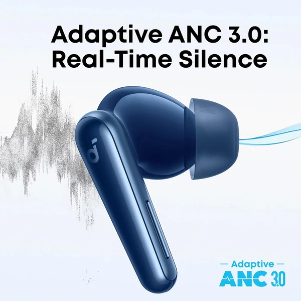 Anker Soundcore Liberty 5 ANC fülhallgató, Dolby Audio, 2x erősebb zajszűrés, Adaptív ANC 3.0, 48 óra üzemidő – Kék