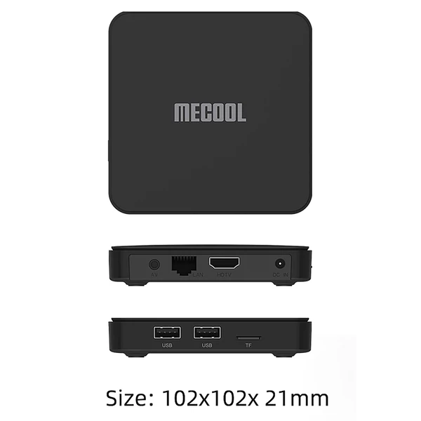 MECOOL KM7 SE Android 11 TV Box, Amlogic S905Y4, 2GB RAM, 32GB ROM, WiFi 6, Bluetooth 5.1, Chromecast, Google Play