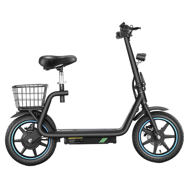 Honeywhale M5 Elite elektromos roller, 14" kerék, 500W motor, 48V 13Ah akkumulátor, 30-35 km hatótáv, 40 km/h, 120 kg teherbírás, IP54 - Fekete