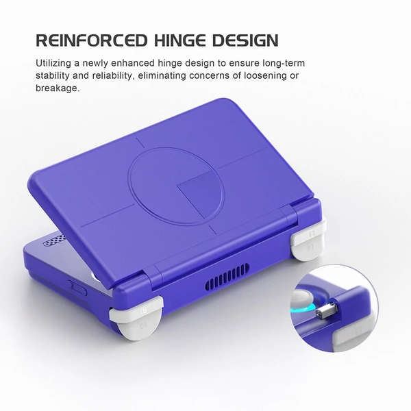 Retroid Pocket Flip 2 retro kézikonzol – Android 13, 5,5" 1080P AMOLED, 8GB+128GB, WiFi 6, HDMI - Fekete