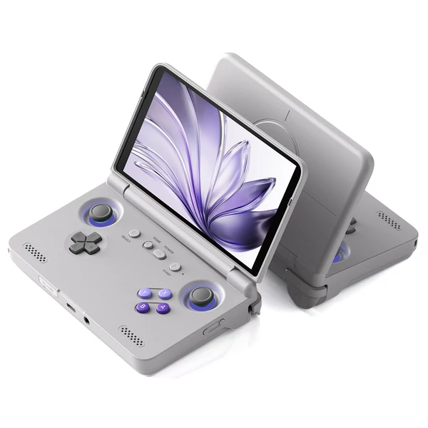 Retroid Pocket Flip 2 retro kézikonzol – Android 13, 5,5" 1080P AMOLED, 8GB+128GB, WiFi 6, HDMI - Fehér