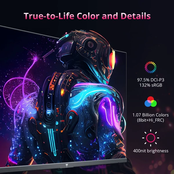 KTC H27P22S 27" gamer monitor, 3840x2160 UHD, HDR400, 160Hz, 1ms, 132% sRGB, FreeSync/G-SYNC, HDMI2.1, DP1.4, állítható állvány