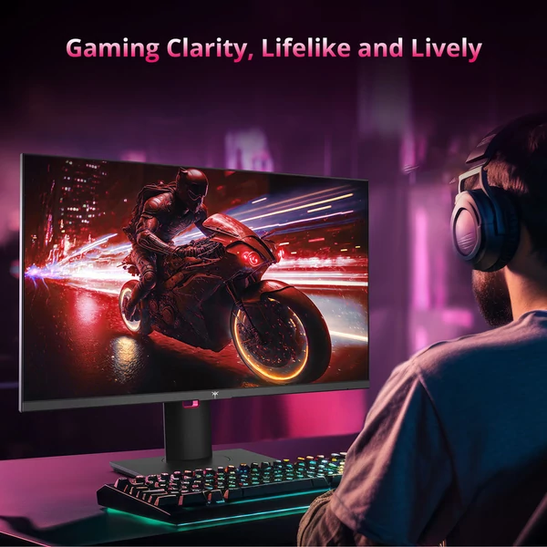 KTC H27P22S 27" gamer monitor, 3840x2160 UHD, HDR400, 160Hz, 1ms, 132% sRGB, FreeSync/G-SYNC, HDMI2.1, DP1.4, állítható állvány