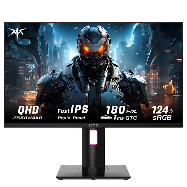 KTC H27T22 27" QHD 180Hz gamer monitor, Fast IPS, 1ms, 99% sRGB, HDR10, FreeSync/G-SYNC, HDMI, DP, USB, forgatható, VESA