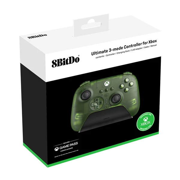 8BitDo Ultimate játékvezérlő Xbox Series X/S, Xbox One, Windows, Android, iOS, macOS, 3 módú csatlakozás