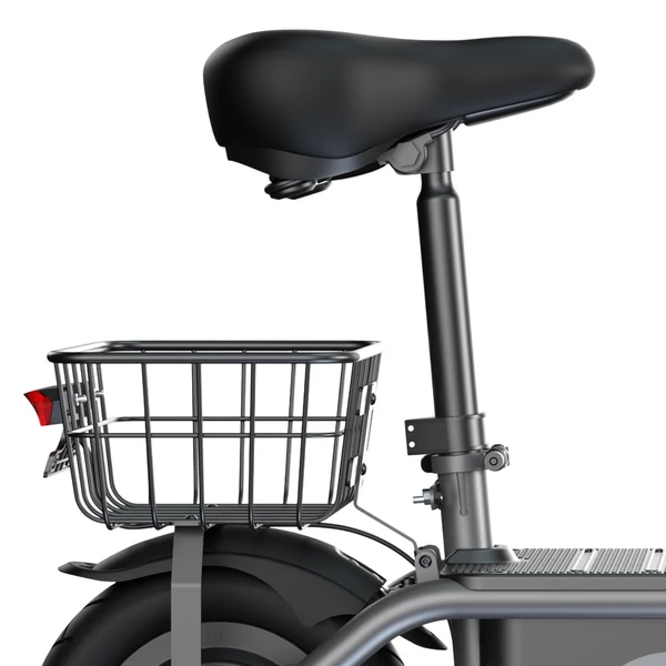 iScooter F2 elektromos roller üléssel, hátsó kosárral, 500W motor, 36V 7.8Ah akkumulátor, 10" gumi, 30km/h, 30km hatótáv