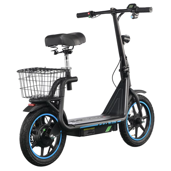 TWOFISH M5 Elite elektromos roller, 500W motor, 48V 13Ah akkumulátor, 14" kerék, 20 km/h max sebesség, 30 km hatótáv, dupla tárcsafék, első és hátsó