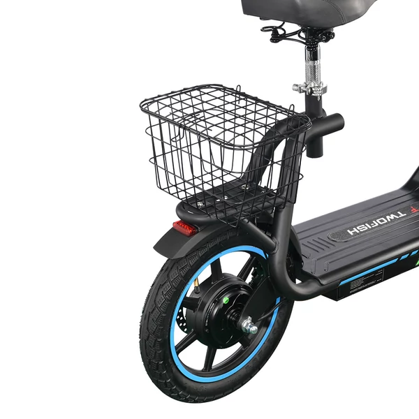 TWOFISH M5 Elite elektromos roller, 500W motor, 48V 13Ah akkumulátor, 14" kerék, 20 km/h max sebesség, 30 km hatótáv, dupla tárcsafék, első és hátsó